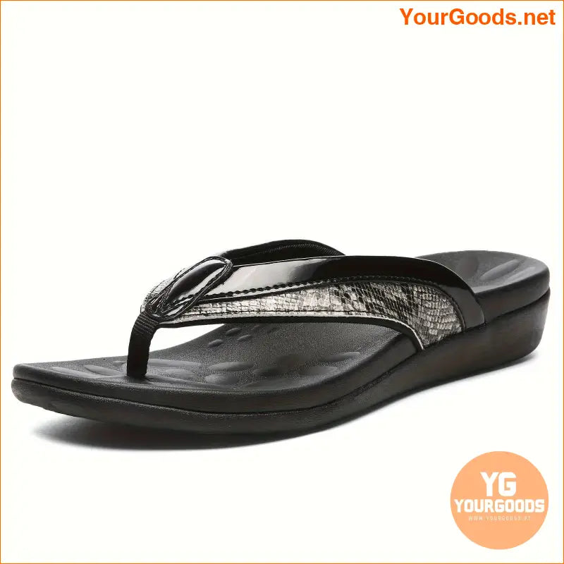 Womens Arch Support Flip Flops with Comfort Toe Design - YourGoods Online Shop