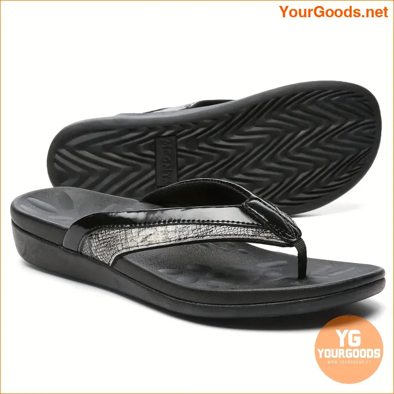 Womens Arch Support Flip Flops with Comfort Toe Design - YourGoods Online Shop