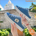 Womens Breathable Canvas SlipOn Sneakers Versatile Summer Shoes - YourGoods Online Shop