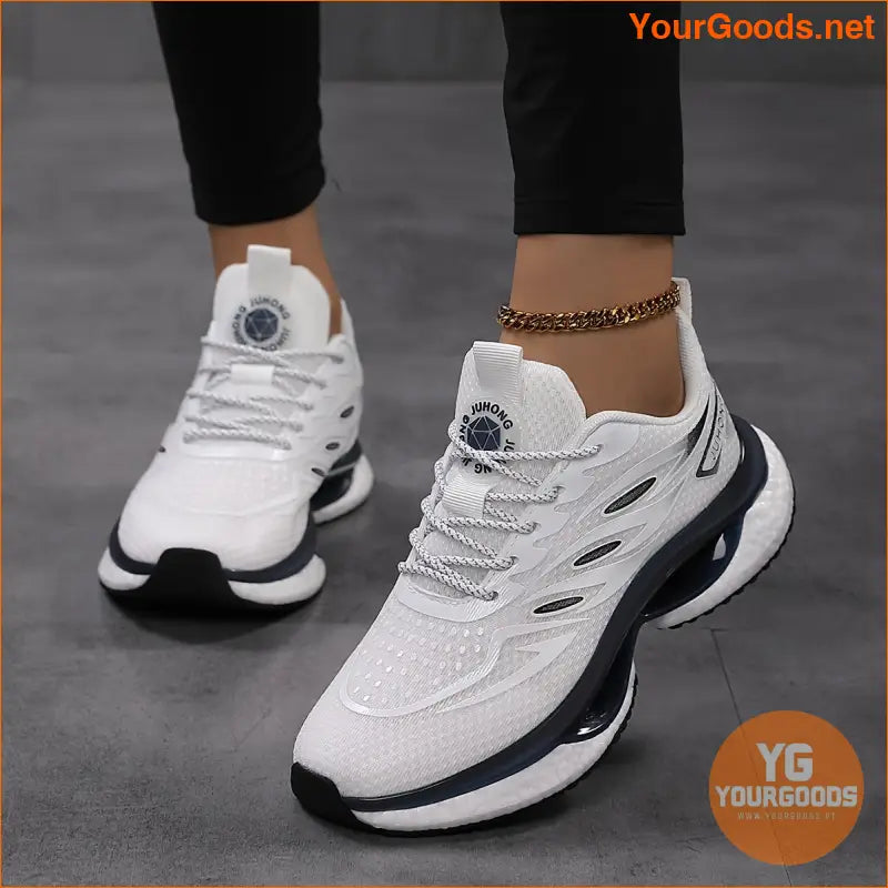 Women's Breathable Mesh Chunky Sneakers, Casual Lace Up Outdoor Shoes, Comfortable Low Top Sport Shoes - YourGoods Online Shop