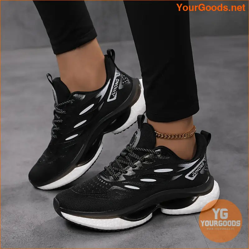 Women's Breathable Mesh Chunky Sneakers, Casual Lace Up Outdoor Shoes, Comfortable Low Top Sport Shoes - YourGoods Online Shop