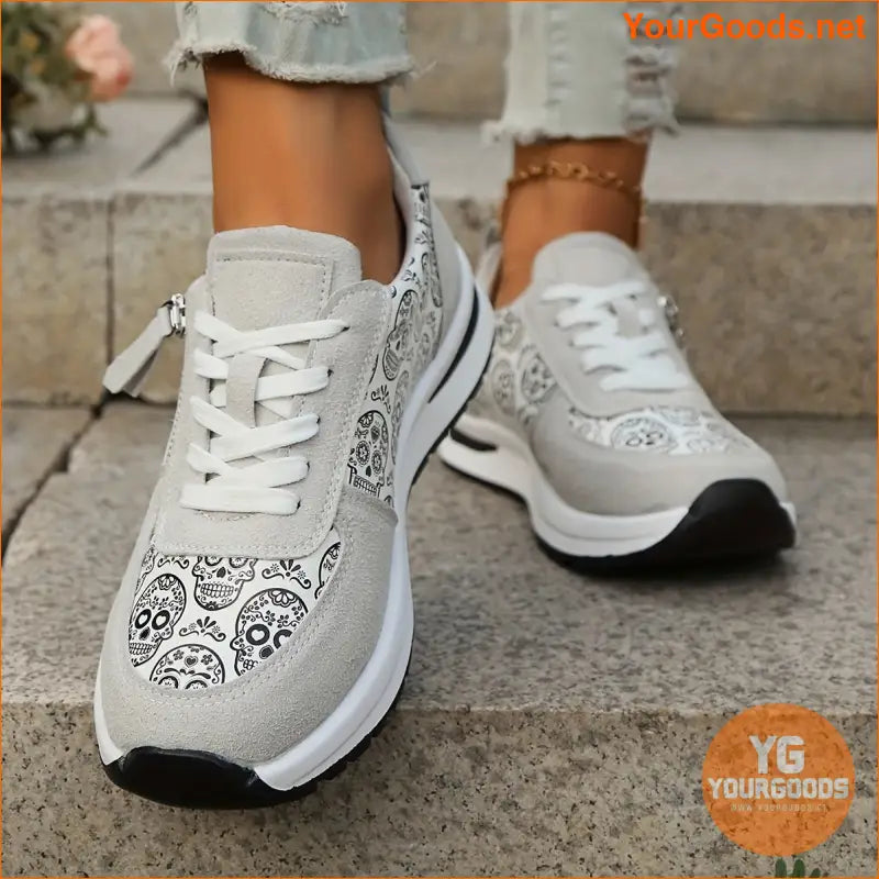 Women's Breathable Mesh Sneakers, Casual Lace Up Outdoor Shoes, Comfortable Low Top Sport Shoes - YourGoods Online Shop