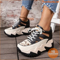 Womens Breathable Mesh Sneakers Comfy LaceUp Platform - YourGoods Online Shop