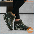 Women's Camouflage Pattern Sneakers, Casual Lace Up Outdoor Shoes, Comfortable High Top Shoes - YourGoods Online Shop