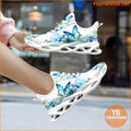 Women's Casual Slip On Sneakers, Butterfly Print Lace Up Soft Sole Blade Sporty Shoes, Comfort Low-top Daily Footwear for fall - YourGoods Online Shop