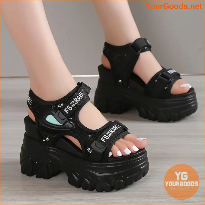 Womens Casual Wedge Sandals with Comfortable Ankle Strap - YourGoods Online Shop