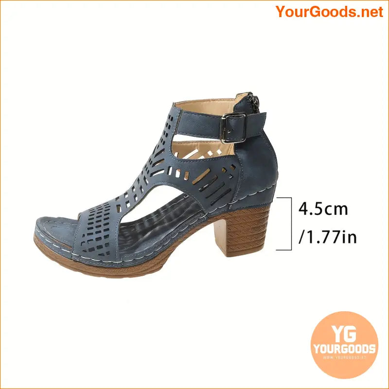 Womens Chic Summer OpenToe Wedge Sandals with Comfort - YourGoods Online Shop