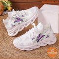 Women's Chunky Sneakers With Butterfly & Rose Design, Fashion Knitted Low Top Walking Trainers, Casual Outdoor Sports Shoes - YourGoods Online Shop