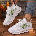 Women's Chunky Sneakers With Butterfly & Rose Design, Fashion Knitted Low Top Walking Trainers, Casual Outdoor Sports Shoes - YourGoods Online Shop