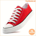 Womens Classic LowTop Canvas Sneakers Lightweight Breathable Easy SlipOn - YourGoods Online Shop