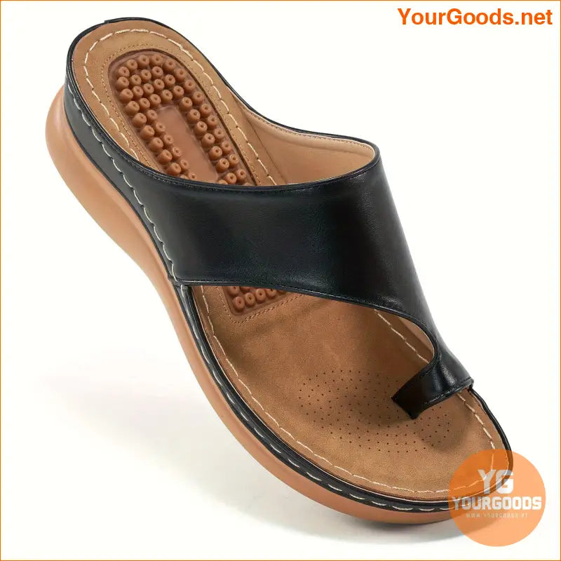 Womens Comfortable Arch Support SlipOn Wedge Sandals - YourGoods Online Shop