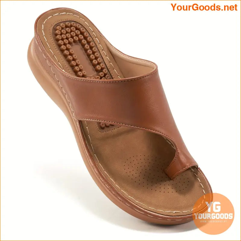 Womens Comfortable Arch Support SlipOn Wedge Sandals - YourGoods Online Shop