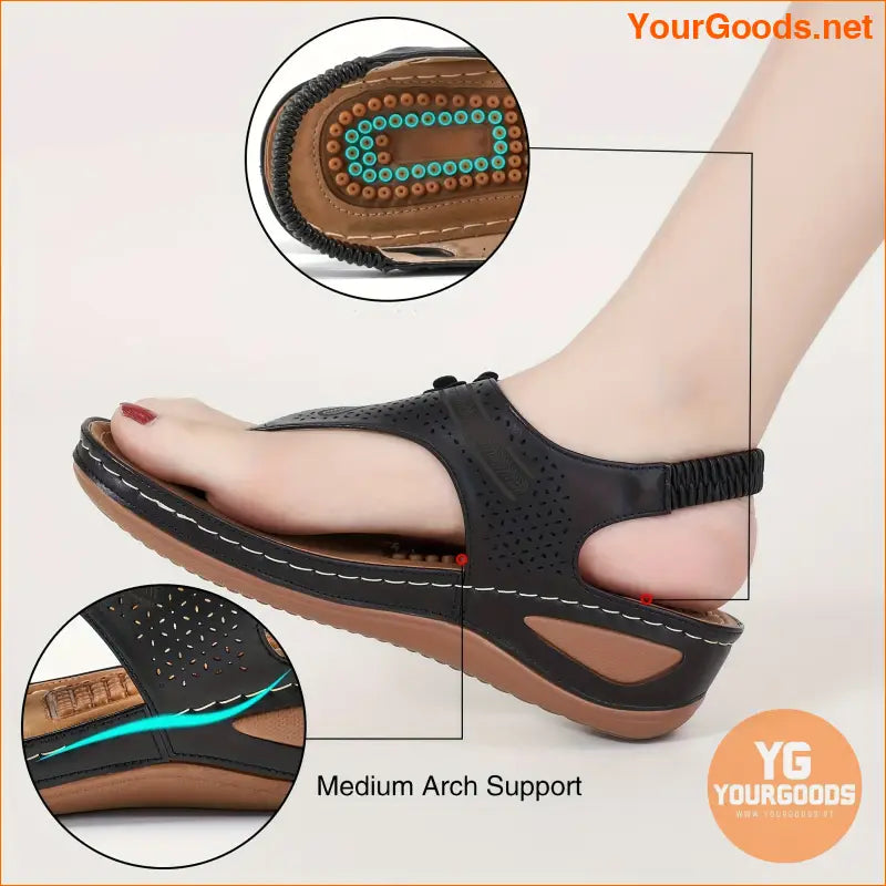 Womens Comfy Arch Support Thong Sandals for Beachdays - YourGoods Online Shop