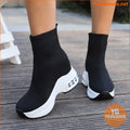 Womens Comfy Knit Platform Sneakers HighTop Casual Style - YourGoods Online Shop