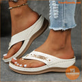 Womens Comfy Wedge Flip Flops with Arch Support - YourGoods Online Shop