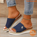 Womens Comfy Wedge Platform Sandals Versatile Summer Slides - YourGoods Online Shop