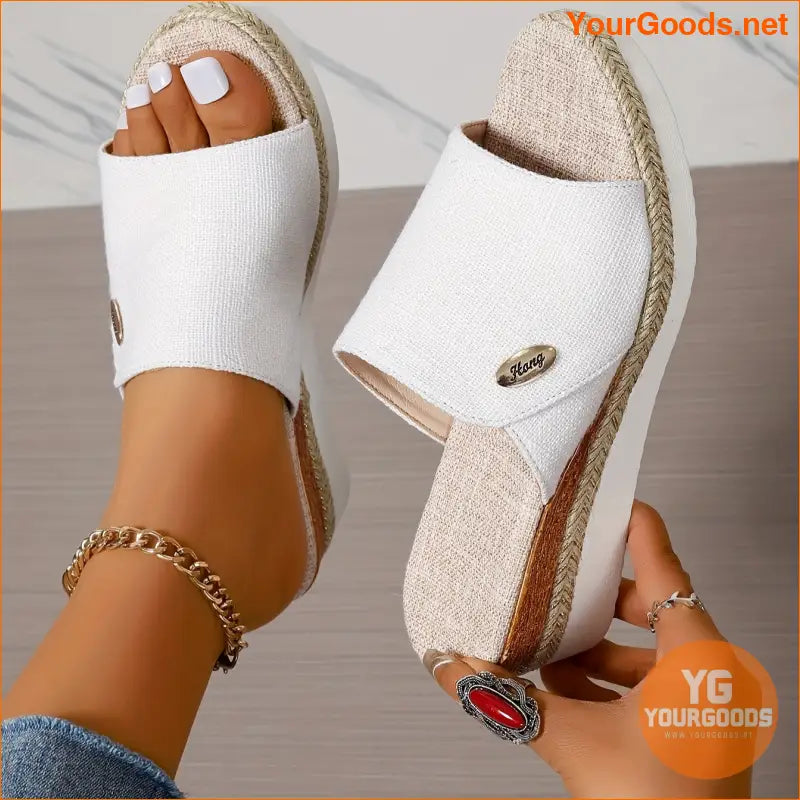 Womens Comfy Wedge Platform Sandals Versatile Summer Slides - YourGoods Online Shop