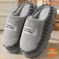 Womens Cozy Fleece Slippers with Festive Label - YourGoods Online Shop