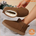 Womens Cozy NonSlip SlideIn Winter Snow Boots - YourGoods Online Shop