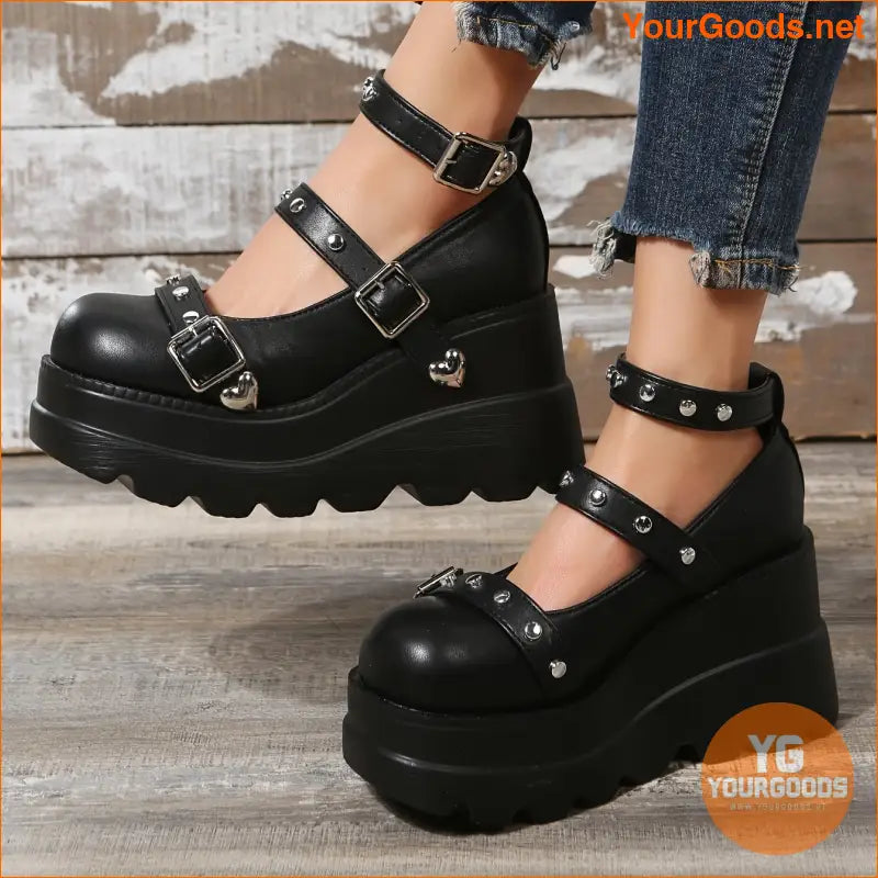 Womens Fashion Metal Beads Wedge Sandals - YourGoods Online Shop