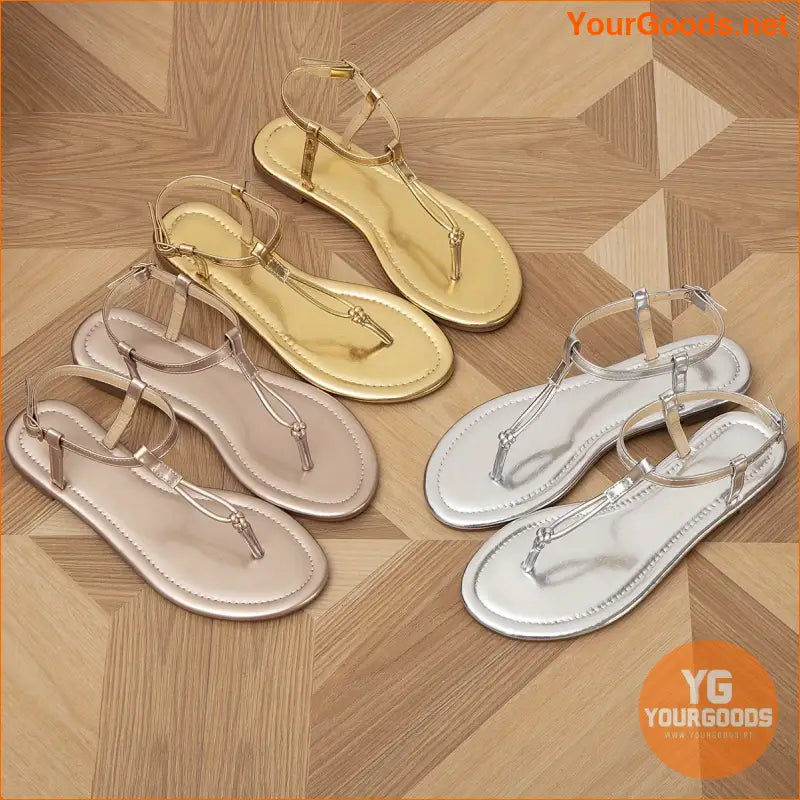 Womens Fashionable Buckle Strap Summer Beach Sandals - YourGoods Online Shop