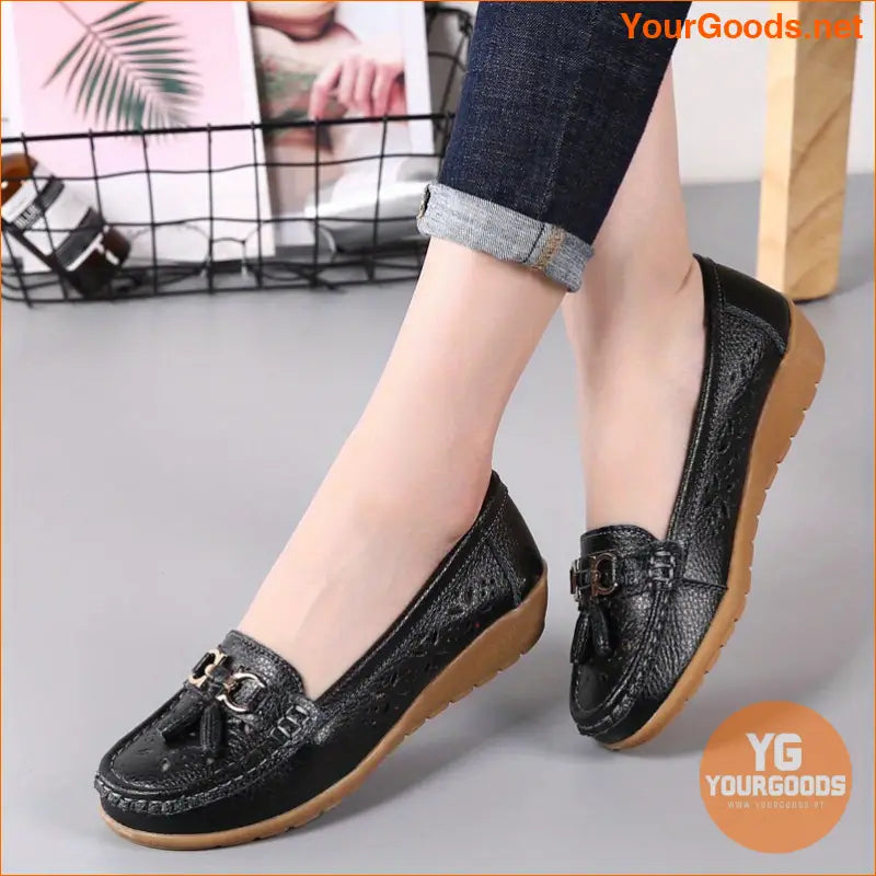 Womens Fashionable Hollow Out Lightweight Loafers - YourGoods Online Shop