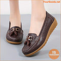 Womens Fashionable Hollow Out Lightweight Loafers - YourGoods Online Shop