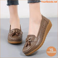 Womens Fashionable Hollow Out Lightweight Loafers - YourGoods Online Shop