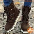 Womens Fluffy LaceUp NonSlip Snow Boots - YourGoods Online Shop