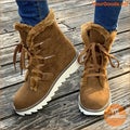 Womens Fluffy LaceUp NonSlip Snow Boots - YourGoods Online Shop