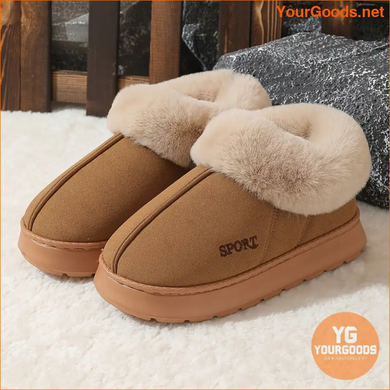 Womens Fluffy Thermal Lining Nonslip Winter Boots - YourGoods Online Shop