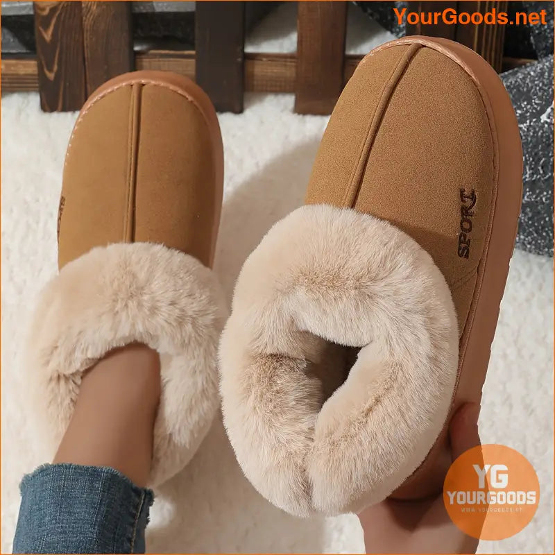 Womens Fluffy Thermal Lining Nonslip Winter Boots - YourGoods Online Shop