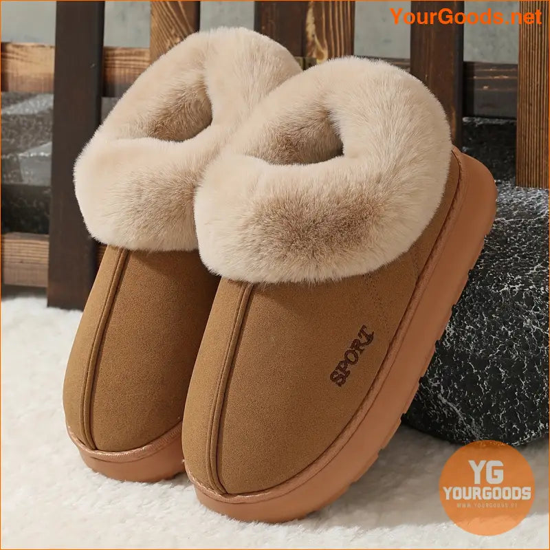 Womens Fluffy Thermal Lining Nonslip Winter Boots - YourGoods Online Shop