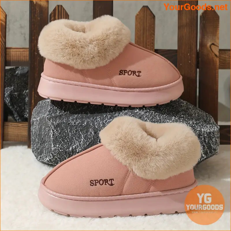 Womens Fluffy Thermal Lining Nonslip Winter Boots - YourGoods Online Shop