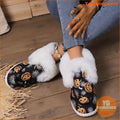 Womens Ghost Face Pumpkin Fluffy Canvas Sneakers - YourGoods Online Shop