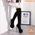 Womens High Stiletto KneeHigh Sock Boots - YourGoods Online Shop