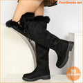 Womens Knee High Thermal Snow Boots NonSlip Warm Soft Sole - YourGoods Online Shop