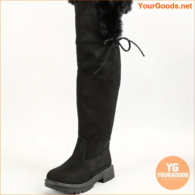 Womens Knee High Thermal Snow Boots NonSlip Warm Soft Sole - YourGoods Online Shop