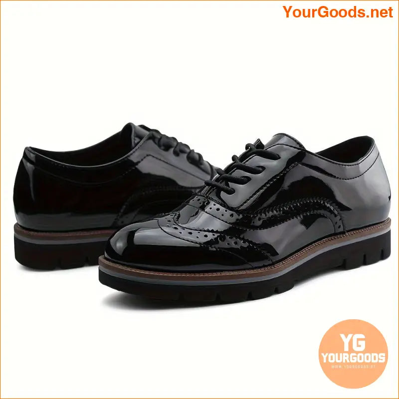 Womens LaceUp Oxford Wingtip Brogue Walking Shoes - YourGoods Online Shop