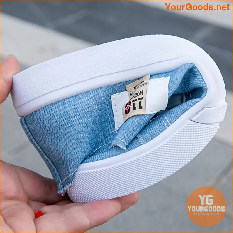 Womens Lightweight Canvas Stripe Sneakers Breathable Comfy - YourGoods Online Shop