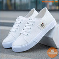 Womens Lightweight Canvas Stripe Sneakers Breathable Comfy - YourGoods Online Shop