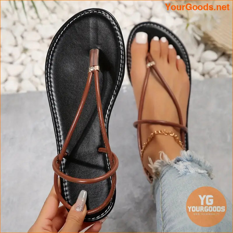 Womens Lightweight OpenToe SlipOn Beach Sandals - YourGoods Online Shop