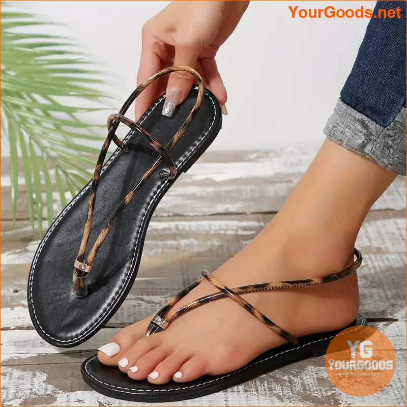 Womens Lightweight OpenToe SlipOn Beach Sandals - YourGoods Online Shop