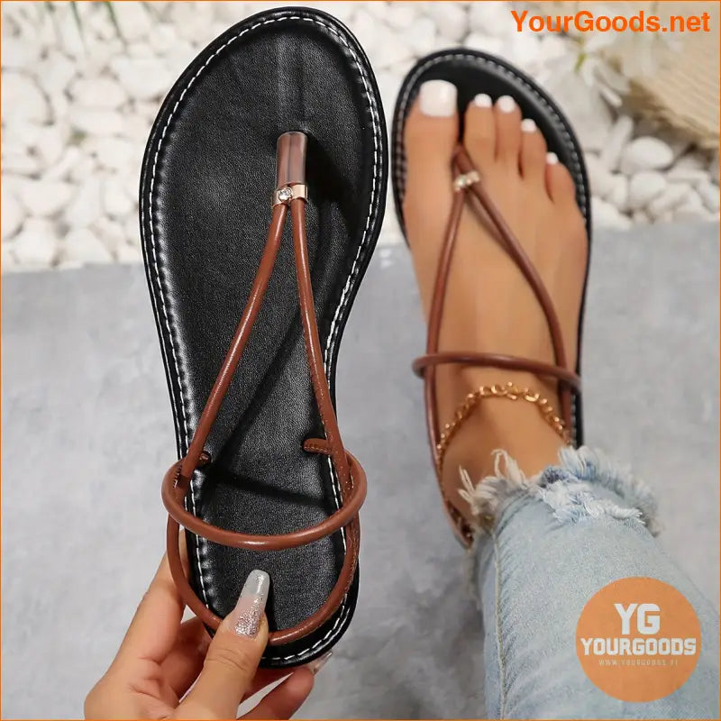 Womens Lightweight OpenToe SlipOn Beach Sandals - YourGoods Online Shop