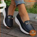 Womens Lightweight Wedge SlipOn Loafers with Bow - YourGoods Online Shop