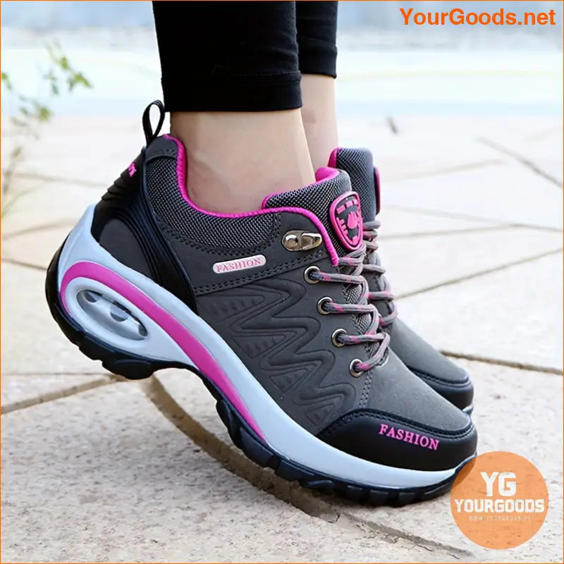 Women's Low Top Hiking Sneakers, Waterproof Low Top Outdoor Trekking Sports Shoes, Casual Walking & Running Trainers - YourGoods Online Shop