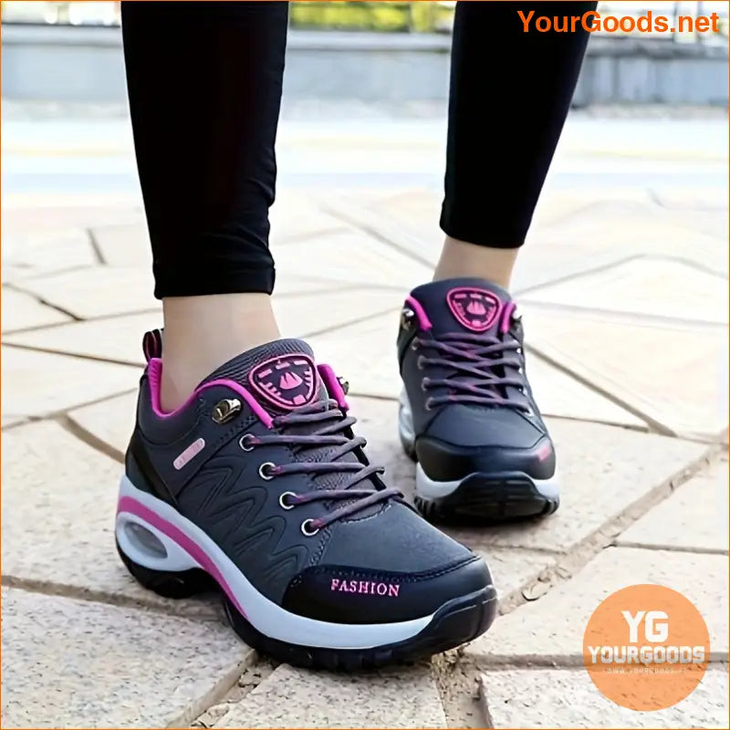 Women's Low Top Hiking Sneakers, Waterproof Low Top Outdoor Trekking Sports Shoes, Casual Walking & Running Trainers - YourGoods Online Shop