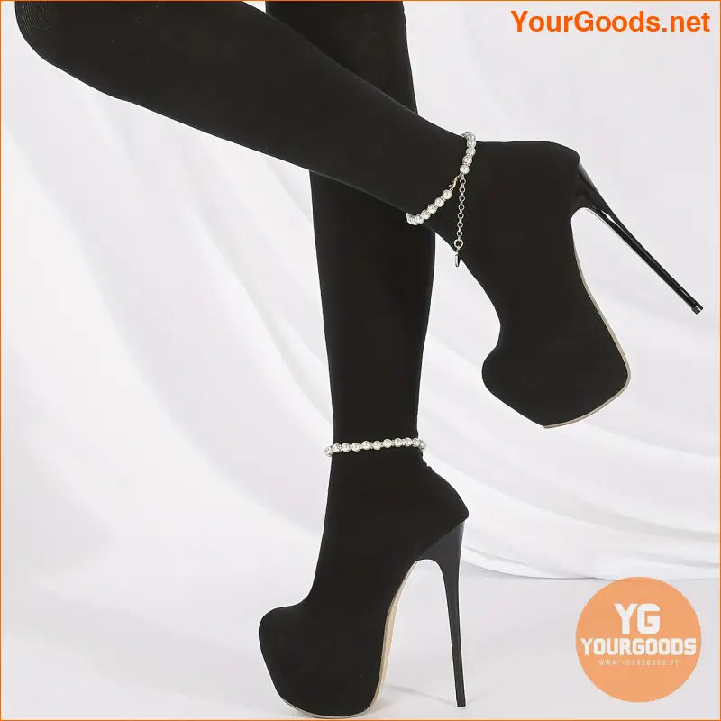 Womens OvertheKnee Stiletto Sock Boots - YourGoods Online Shop