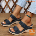 Womens Rhinestone Wedge Slides Comfy Retro Sandals - YourGoods Online Shop