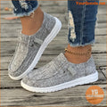 Women's Simple Flat Canvas Shoes, Casual Lace Up Outdoor Shoes, Lightweight Low Top Sneakers - YourGoods Online Shop